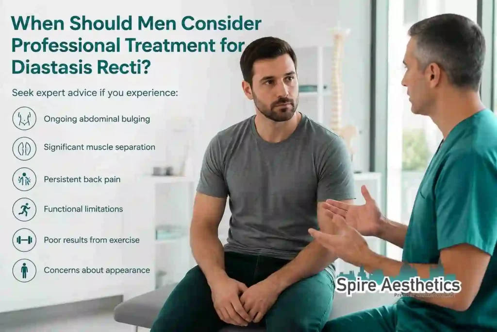 When Should Men Consider Professional Treatment for Diastasis Recti Birmingham?