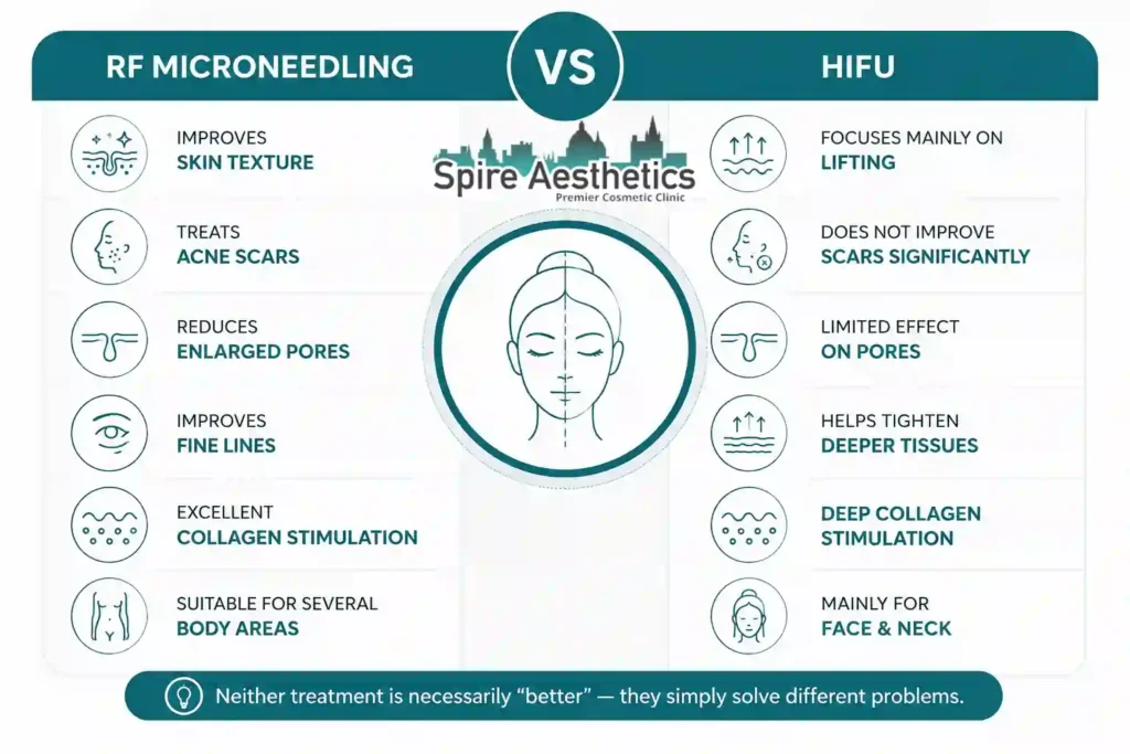 RF Microneedling vs HIFU: Which Treatment Gives Better Results Birmingham?